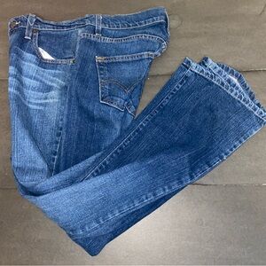 Levi's Size 10 Medium Curvy Boot Cut 529 Jeans - Dark Blue